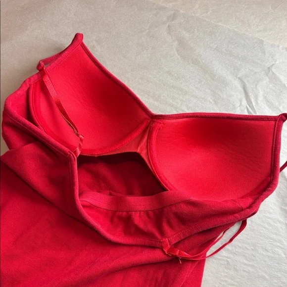 ZARA Red Crochet Dress + Slip Dress Set, 2-in-1 Summer Boho Feminine Size Small - Picture 14 of 16